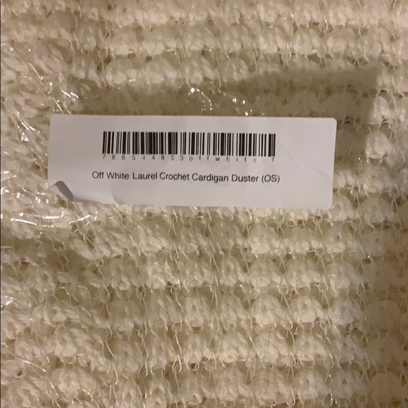 NWT JLUXLABEL Off White Laurel Crochet Cardigan Du - Picture 12 of 12